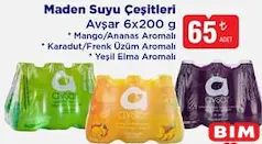 AVŞAR MADEN SUYU ÇEŞİTLERİ 6X200 ML fiyat ve kampanya bilgisi